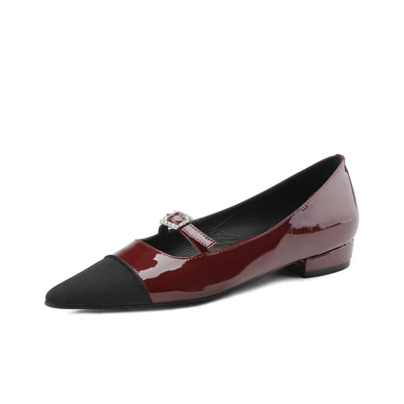 Naiyee Women's Casual Shoes Women's Low Top Black/Burgundy-3