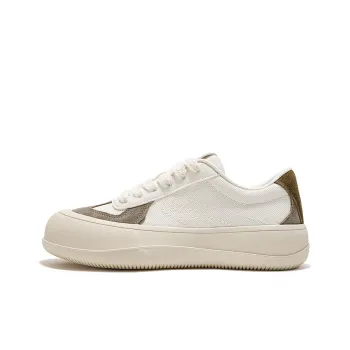 ZHIMAJIE x Feiyue Low Top Canvas Shoes Women's Beige Brown