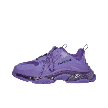 Balenciaga Triple S Clear Sole Deep Purple Women's
