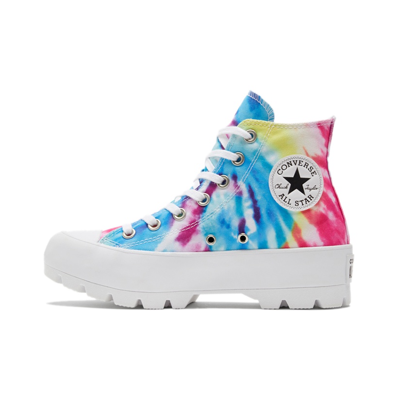 Converse multicolor high tops best sale