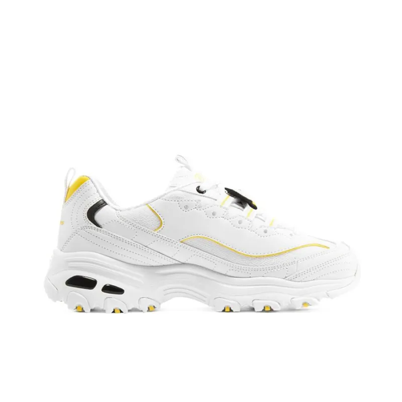 Skechers D'Lites 1.0 'White Yellow' Women's-1