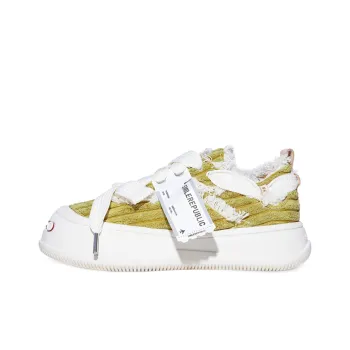 SMILEREPUBLIC Low Top Canvas Shoes Women's Olive Green