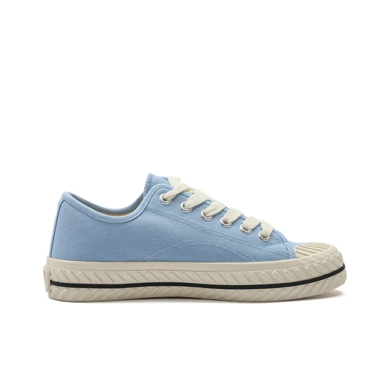 MLB Playball Origin Durable Breathable Lightweight Low Top Canvas Shoes Unisex Light Blue-1