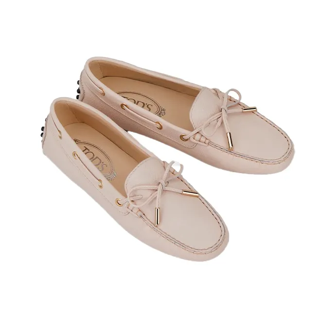 TOD'S Bow-detail Leather Loafers-3