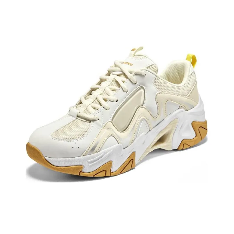 Skechers Stamina V3 Chunky Sneakers Men Low Top White Yellow-2