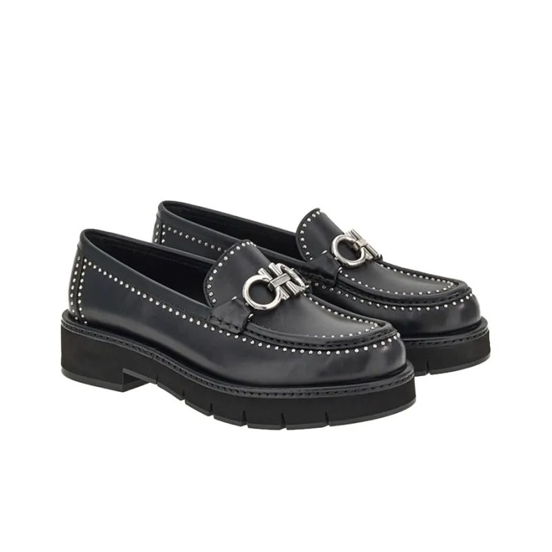 FERRAGAMO GANCINI Women's Casual Shoes Women's Black-2