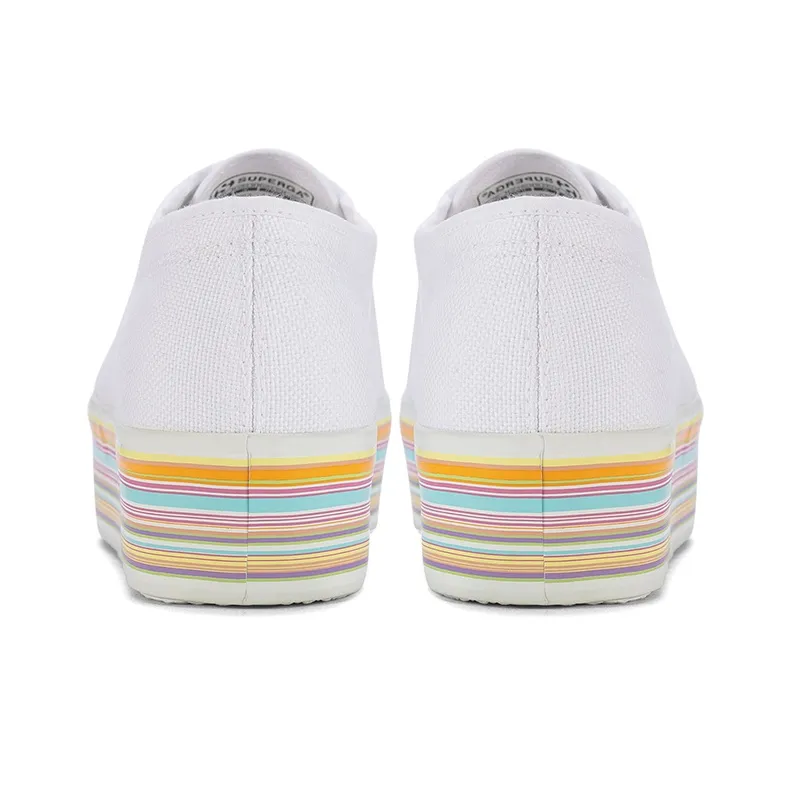 SUPERGA Canvas Shoes Women's Low-Top White/Multicolor Color-3