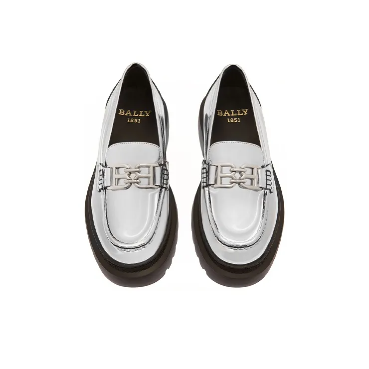 BALLY Flat Shoes Women's Silver-2