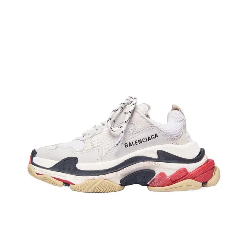 Balenciaga Triple S White Red Women's