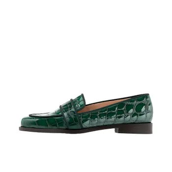 AQUAZZURA Martin Croco-embossed Detail Loafers