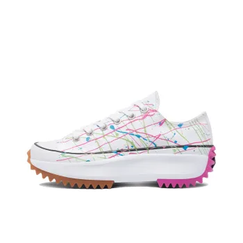 Converse Run Star Hike Ox Paint Splatter White Women's