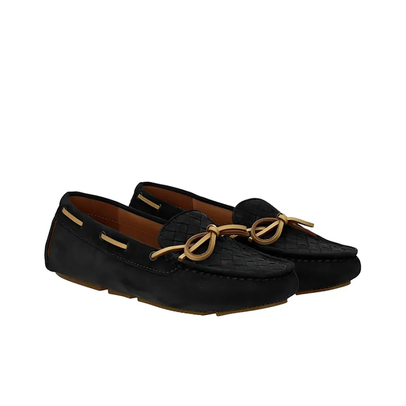 Bottega Veneta Casual Loafers Shoes Women's Dark Gray-1