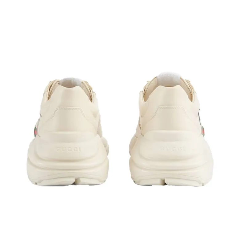 KAI x GUCCI Rhyton Anti-Slip And Wear-Resistant Breathable Low-Top Chunky Sneakers Men's Ecru-3