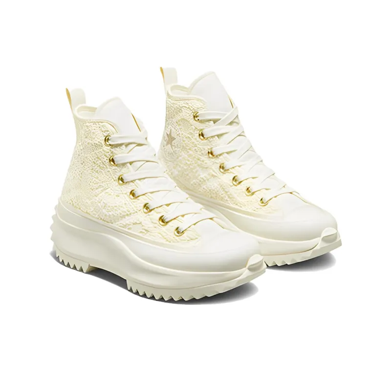 Converse Run Star Hike Platform Hi Daisy Cord Egret Women's-2