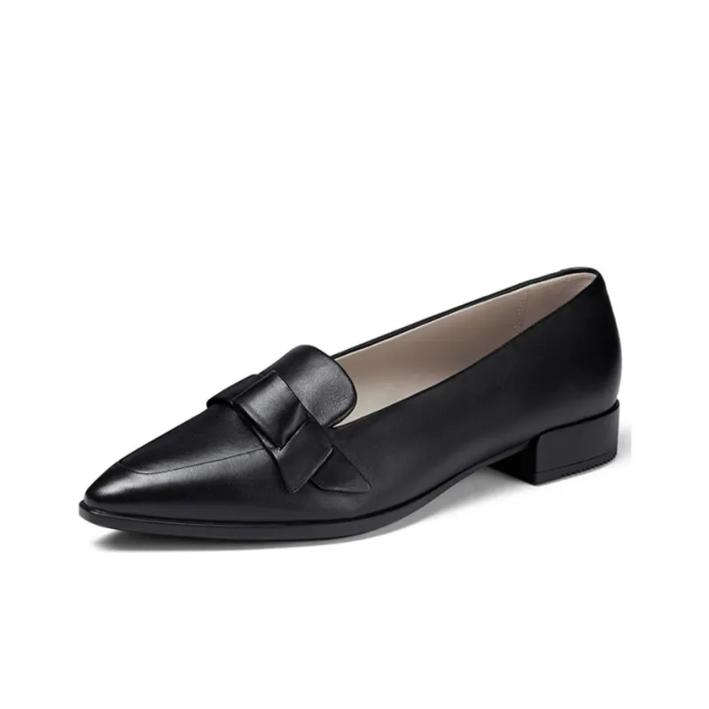 Ecco Body Shaping 20 Pointed Toe Collection Casual Single Shoes Women's Black-1