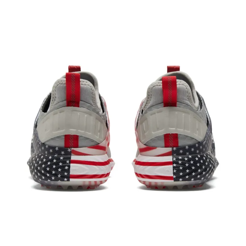 PUMA Ignite Pwradapt Golf Sport Shoe Caged Usa Gray/Red-4