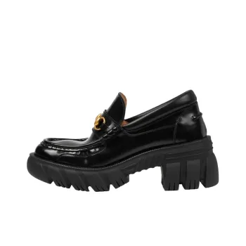 GUCCI Horsebit Loafers Black Women's