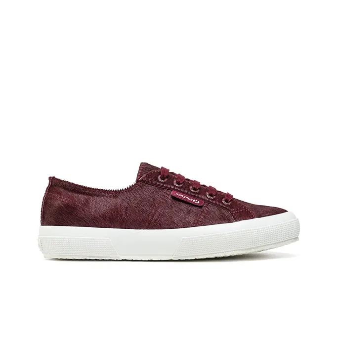 SUPERGA Anti-Slip Wear-Resistant Low-Top Canvas Shoes Women's Burgundy-1