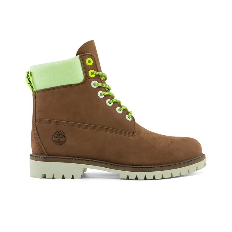 Timberland Hi Vis Heritage 6 Inch Waterproof Wide Fit Boot 'Dark Purple'-1
