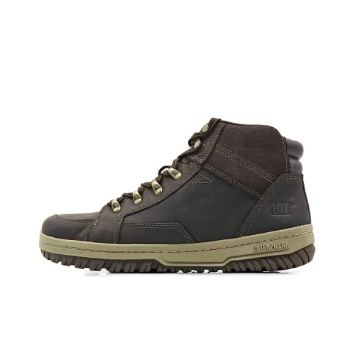 CAT Outdoor Boots Men High-Top Dark Brown