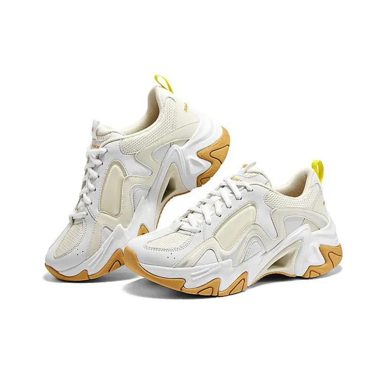 Skechers Stamina V3 'White Yellow' Women's-3