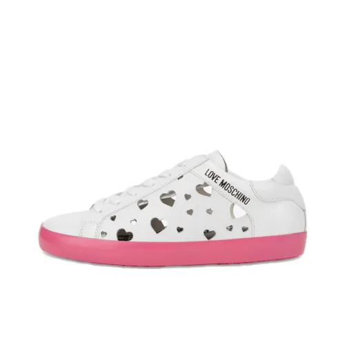 LOVE MOSCHINO Skateboard Shoes Women's Low-Top Pink