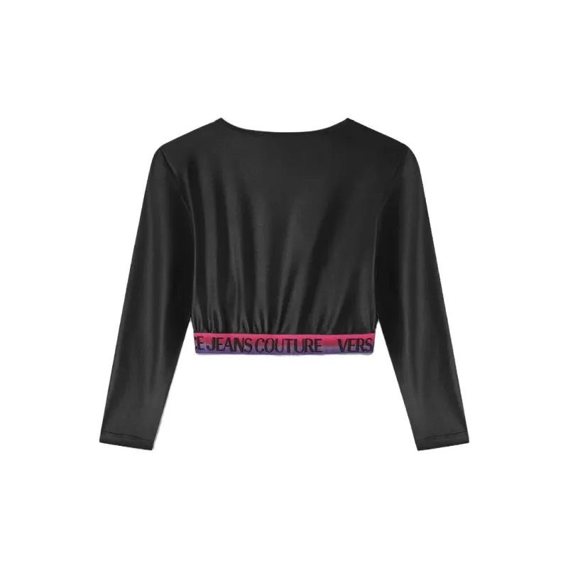 VERSACE Crop Tops Women's Black-1
