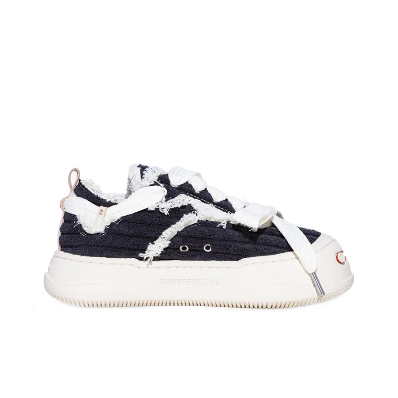 SMILEREPUBLIC Low Top Canvas Shoes Unisex Black-1