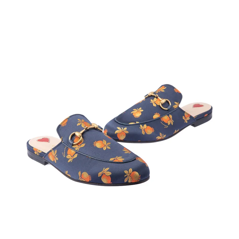 GUCCI Princetown Casual Single Shoes Women's Blue-4