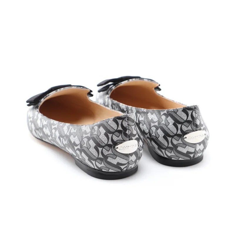 Jimmy Choo Gala Casual Single Shoes Women's Black Silver-2