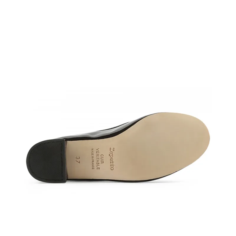 Repetto Camille Chunky Heel Ballet Mid Heel Shoes Women's Black-4