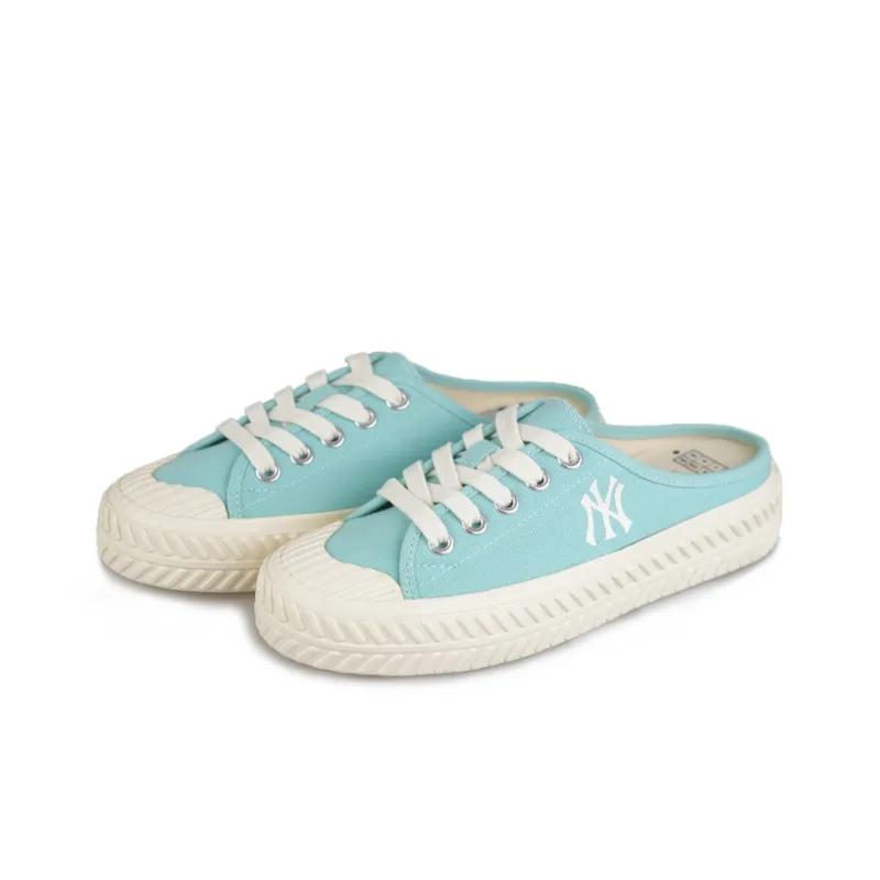 MLB Playball Mule Anti Slip Wear Resistant Low Top Canvas Shoes Unisex Green-2