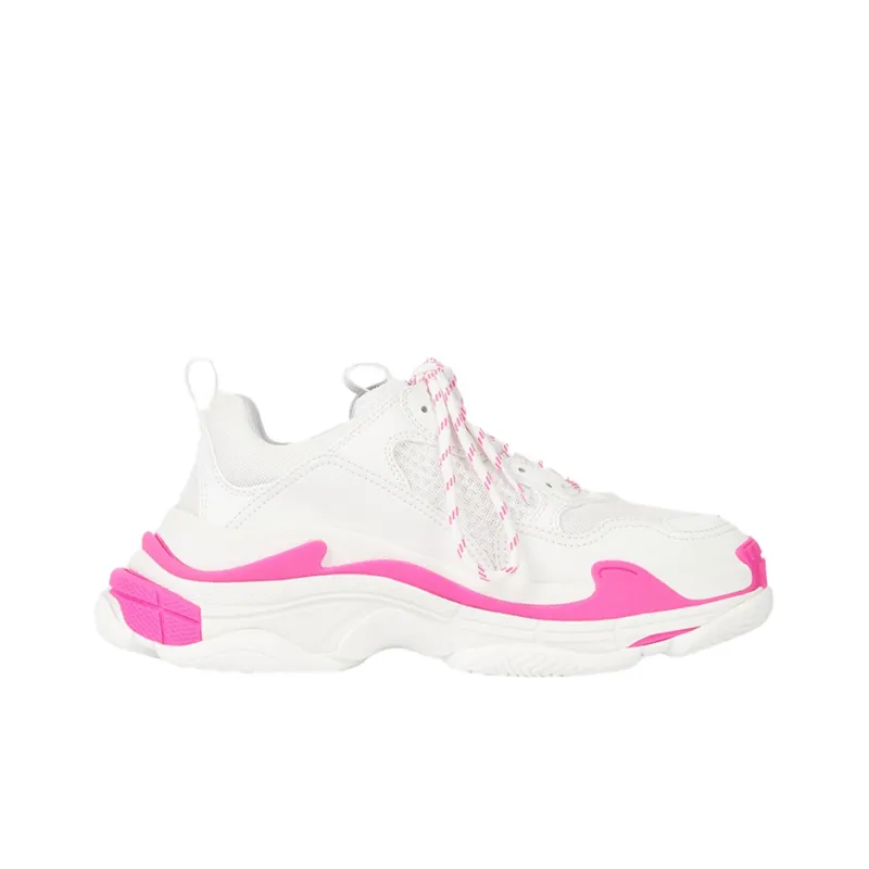 Balenciaga Triple S Fluo Pink White Women's-1