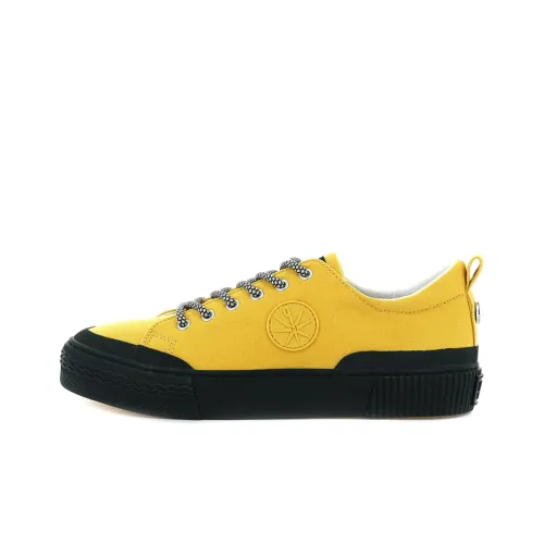 Palladium Studio 02 Cvs Anti-Slip Wear-Resistant Low-Top Canvas Shoes Women's Yellow Black