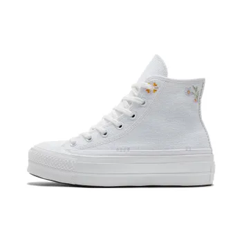 Chuck Taylor All Star Women's Converse Lift Platform High 'Autumn Embroidery White' Women's