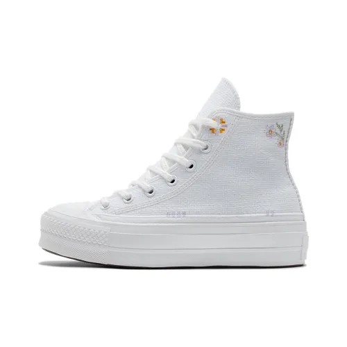 Converse All Star Lift Canvas Shoes Women's High-Top White