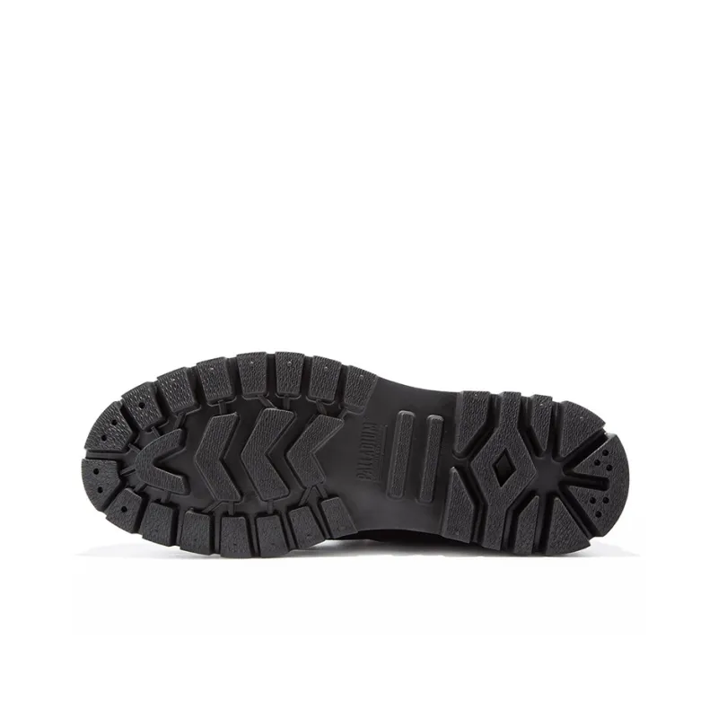 Palladium Pallashock Anti Slip And Wear Resistant Height Increasing High Top Canvas Shoes Unisex Black-4