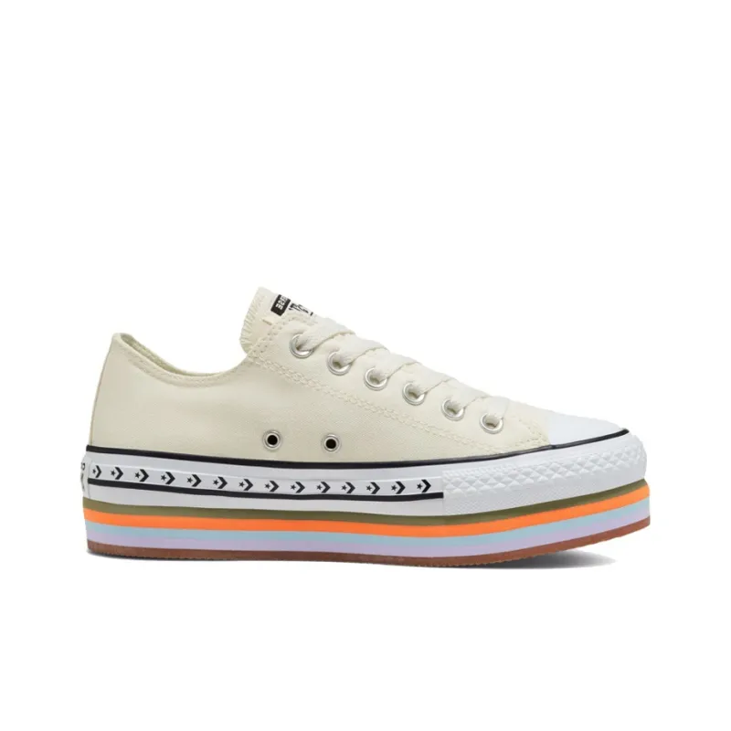 Converse Women's Chuck Taylor All Star Platform Low 'Sunblocked Egret' Women's-1