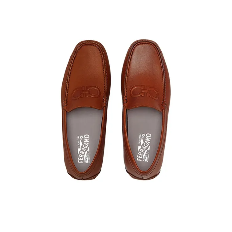 Ferragamo Gancini Loafer 'Camel' Men's-3