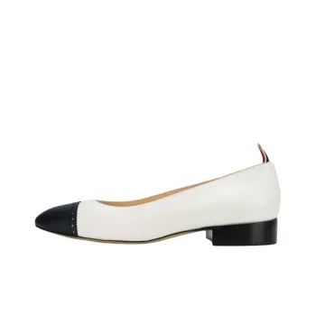 THOM BROWNE· Flat Shoes Women's White Black