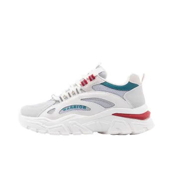 Warrior Wear resistant And Lightweight Low Top Chunky Sneakers Women's Gray Red