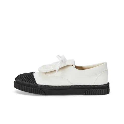 LOEWE Canvas Shoes Women's Low-Top White