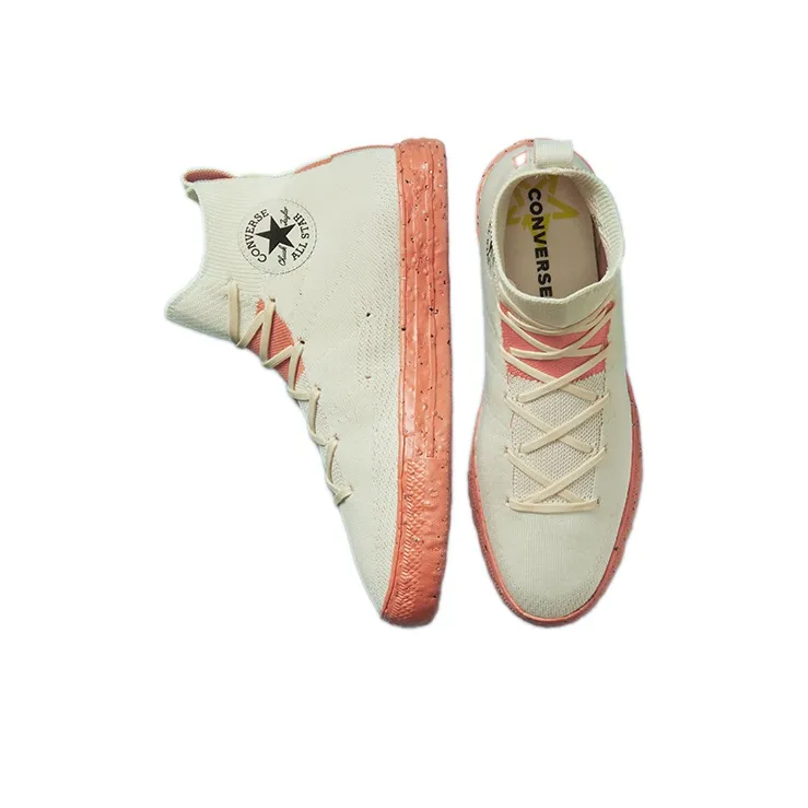 Chuck Taylor All Star Renew Converse Crater Knit High 'Egret Cedar Bark'-4
