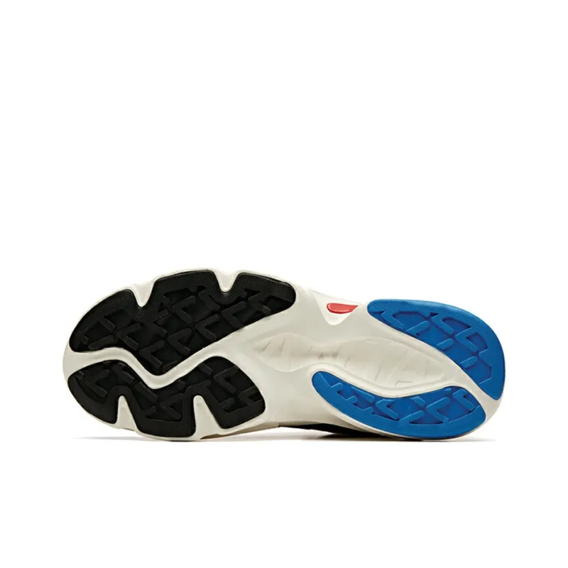 Anta Life Collection Cushioned Slip-Resistant Abrasion-Resistant Low-Top Chunky Sneakers Blue White Black-4