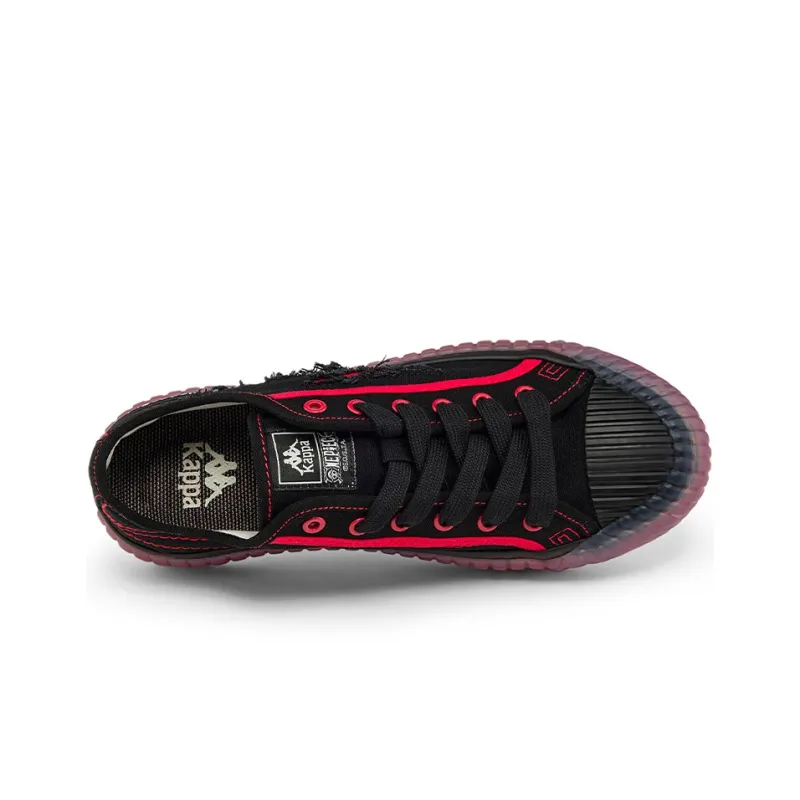 One Piece x Kappa Low Top Canvas Shoes Unisex Black-2