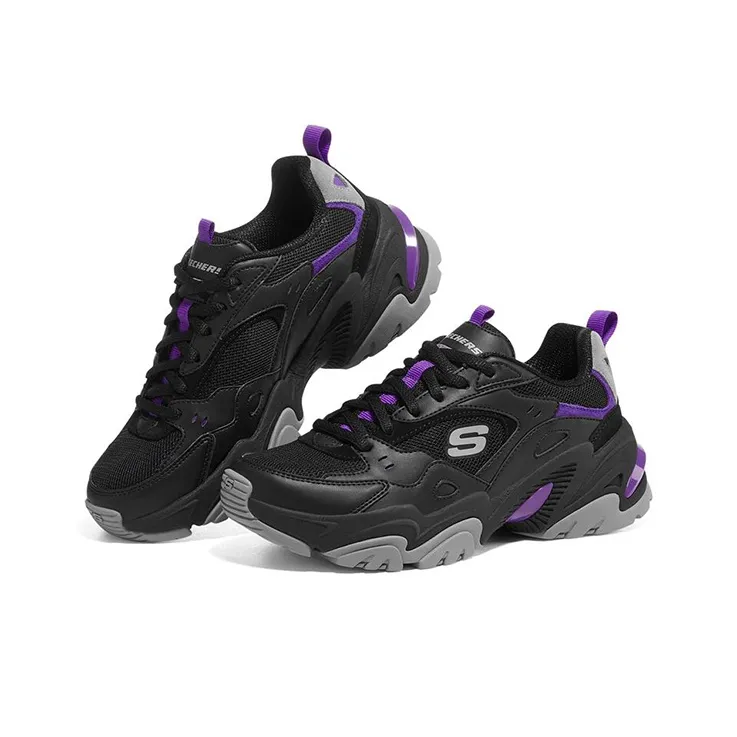 Skechers Stamina V2 'Black Purple' Women's-2