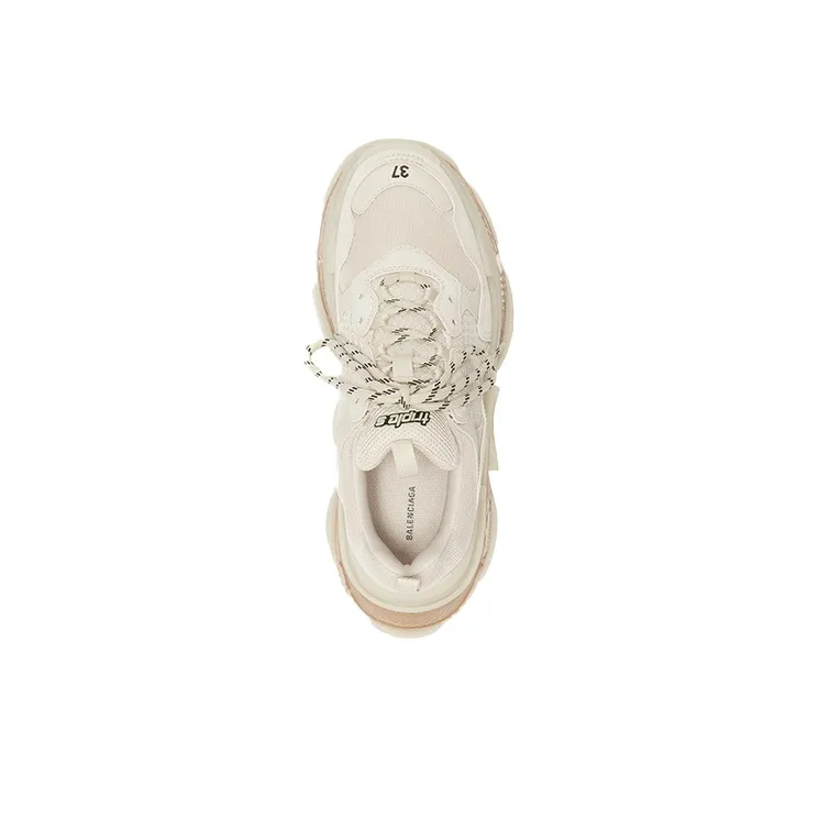 Balenciaga Triple S "Clear Sole" Nude Sneakers Women's-2