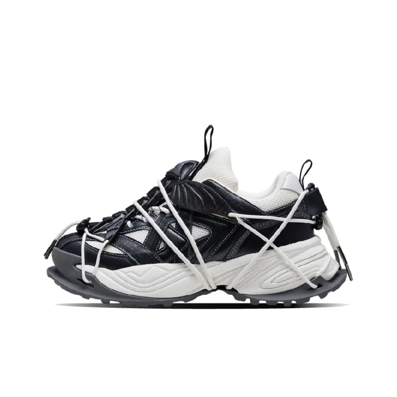 㦱 Wen Ray Low-Top Chunky Sneakers Unisex White-12