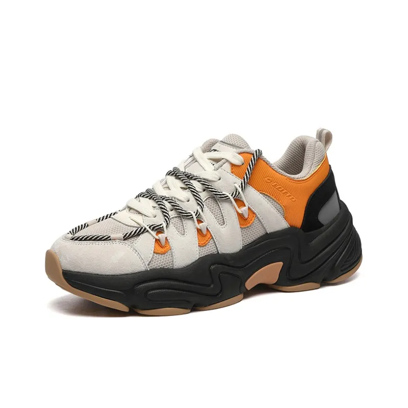 LOTTO Megalodon Slip-Resistant Low-Top Chunky Sneakers Unisex Glacier Gray-1