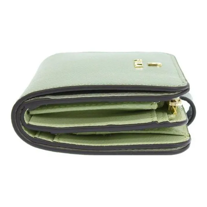 Furla Leather Wallet Small Size Women's Green-2
